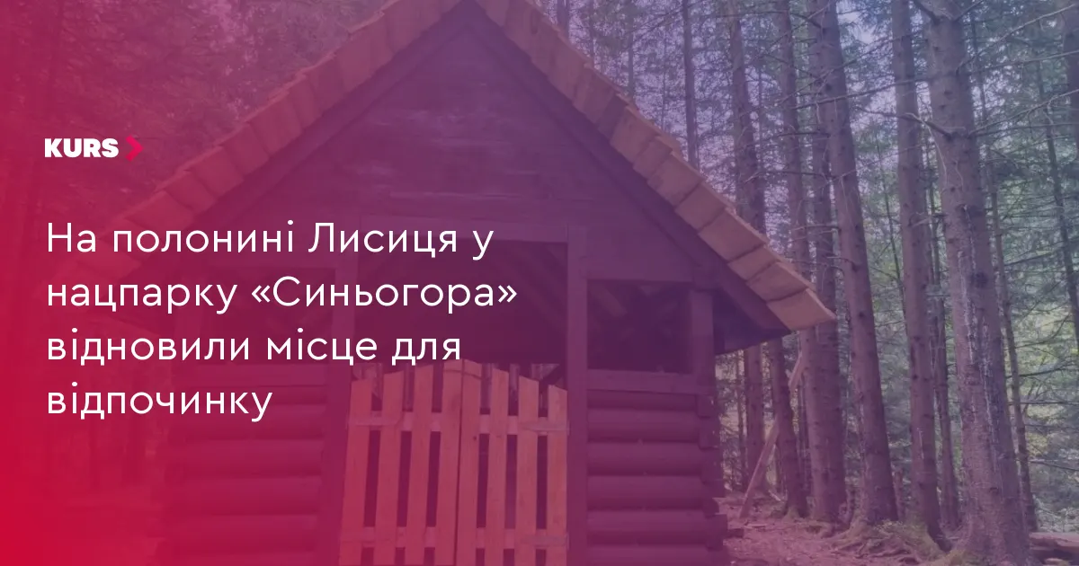 На полонині Лисиця в нацпарку «Синьогора» оновили місце для відпочинку